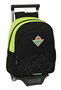 Safta Mochila 006+Carro 705 Real Betis Balompié Negra y Verde Lima 28x34x10cm