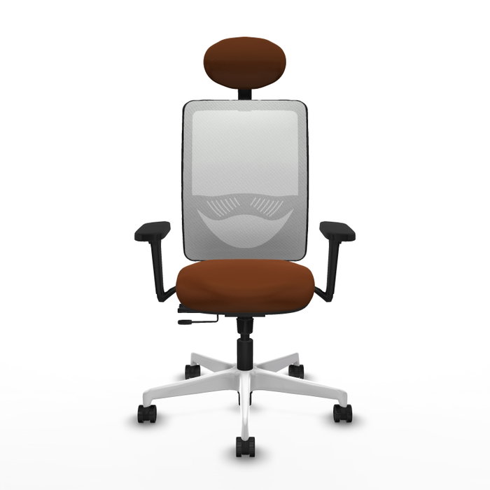 PIQUERAS Y CRESPO Silla de oficina Zulema con Mecanismo Sincro/Traslack, Marrón y Blanco PIQUERAS Y CRESPO Silla de oficina Zulema con Mecanismo Sincro/Traslack, Marrón y Blanco