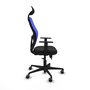 PIQUERAS Y CRESPO Silla de oficina Jorquera con mecanismo Sincro/Traslack Negro y Azul