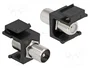 DeLOCK Módulo Keystone IEC macho a F hembra negro 86857