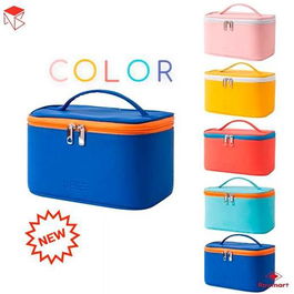 Roymart Neceser De Mano Colección Colors Love Con Asa C-Surtidos (Rosa, Amarillo, Naranja, Celeste, Azul)