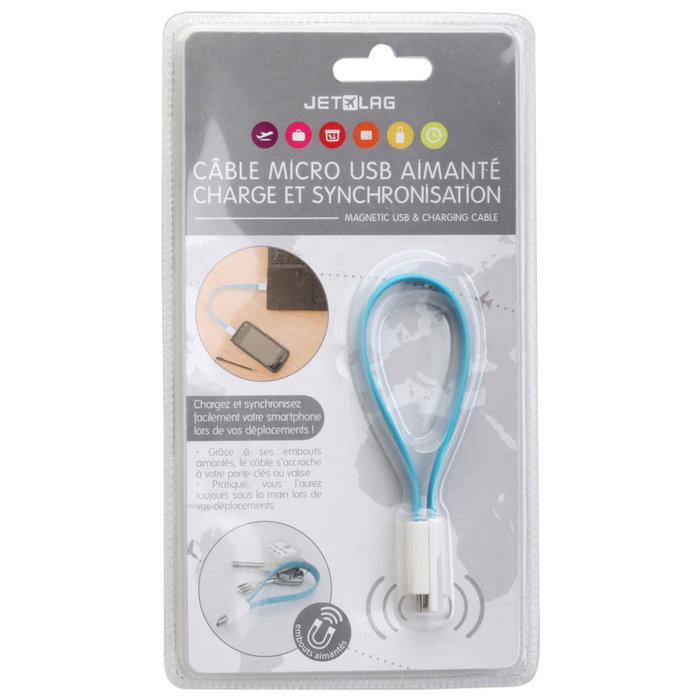 Jet Lag Cable Carga-Sincro USB Imán Llavero Colores Surtidos Jet Lag Cable Carga-Sincro USB Imán Llavero Colores Surtidos