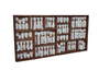 DKD Home Decor Decoración de pared Teca Tribu Blanco