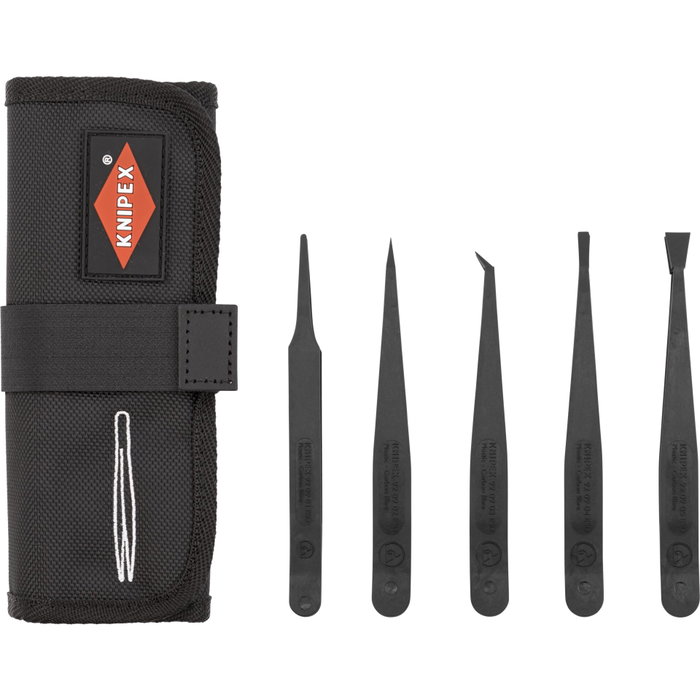 Knipex Juego de Pinzas de Plástico ESD de 5 Piezas Knipex Juego de Pinzas de Plástico ESD de 5 Piezas