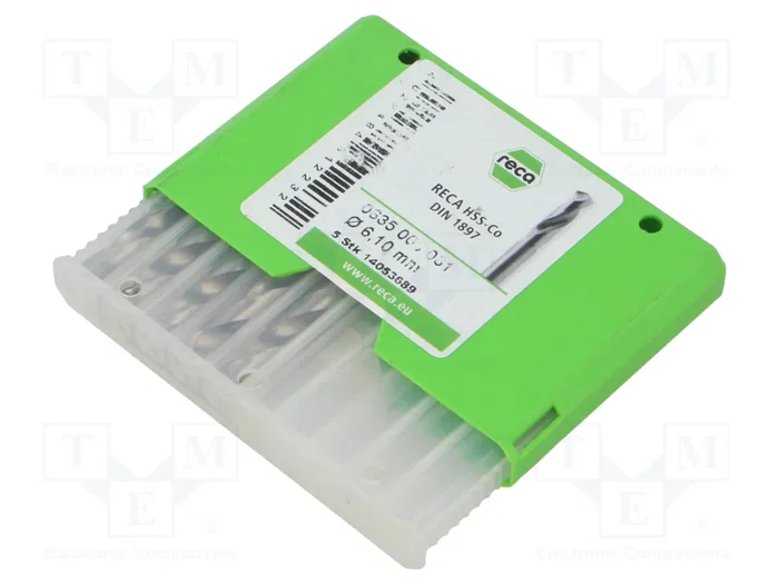 RECA Broca para metal 6,1 mm x 70 mm HSS-Co