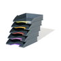 Durable Bandeja de sobremesa Varicolor Antracita/Multicolor Pack de 5