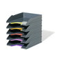 Durable Bandeja de sobremesa Varicolor Antracita/Multicolor Pack de 5