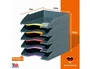Durable Bandeja de sobremesa Varicolor Antracita/Multicolor Pack de 5
