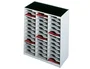 Paperflow Mueble Auxiliar Clasificador Monobloque 36 Casillas A4 Gris