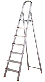 ROLSER Escalera de Aluminio Doméstica Plus de 7 Peldaños DOP005 EN131