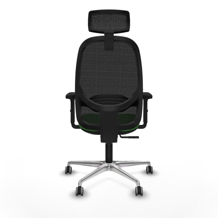 PIQUERAS Y CRESPO Silla de oficina Cilanco con mecanismo Sincro Verde y Negro
