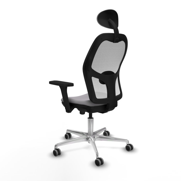 PIQUERAS Y CRESPO Silla de oficina Jorquera con Mecanismo Sincro/Traslack Gris y Blanco