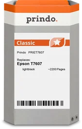 Prindo PRIET7607 Classic Cartucho de tinta lightblack