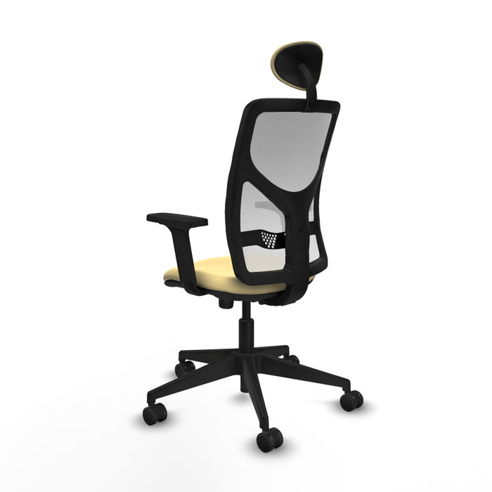 PIQUERAS Y CRESPO Silla de oficina Motilla con mecanismo Sincro, Crema y Blanco PIQUERAS Y CRESPO Silla de oficina Motilla con mecanismo Sincro, Crema y Blanco