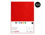 Innspiro Goma EVA roja con film de purpurina 20x30cm 2mm x5u
