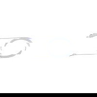 Bachmann 2x0.75 3m weiss H03VVH2-F Cable de alimentación con enchufe Euro, blanco