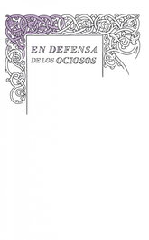 Defensa de los ociosos, Robert Louis Stevenson - TAURUS