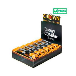 Crown Sport Nutrition Energy Gum Bar Naranja 12 x 30 G Barrita Energética