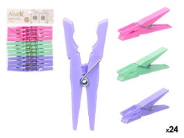 ARTE REGAL Set de 24 Pinzas Colores Pastel 7,5cm