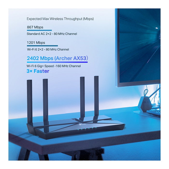 TP-Link Archer AX53 Router Wi-Fi 6 AX3000 Doble Banda