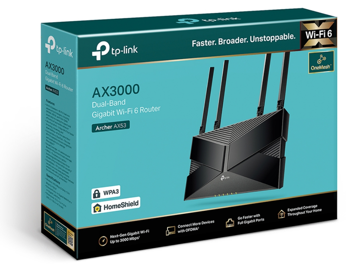 TP-Link Archer AX53 Router Wi-Fi 6 AX3000 Doble Banda