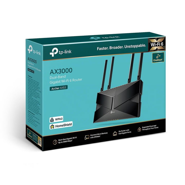 TP-Link Archer AX53 Router Wi-Fi 6 AX3000 Dual-Band Negro