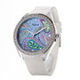 Guess W1066L1 con esfera azul y correa blanca