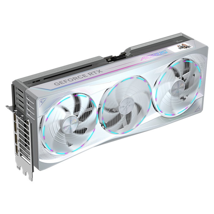 Gigabyte RTX 5090 32GB GDDR7 Aorus Master Ice GV-N5090AORUSM ICE-32GD Tarjeta Gráfica - 3 Ventiladores, White