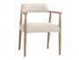 DKD Home Decor Sillón Item Home Fresno y Poliéster Acabado Decapé Crudo 57x74x58 cm (2 Unidades)