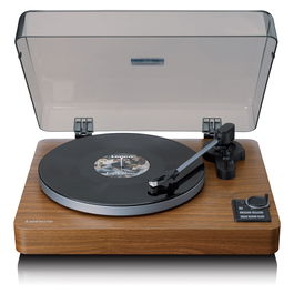 Lenco LBTA-165WD Tocadiscos Automático Negro Madera Metal 33 45 RPM Bluetooth