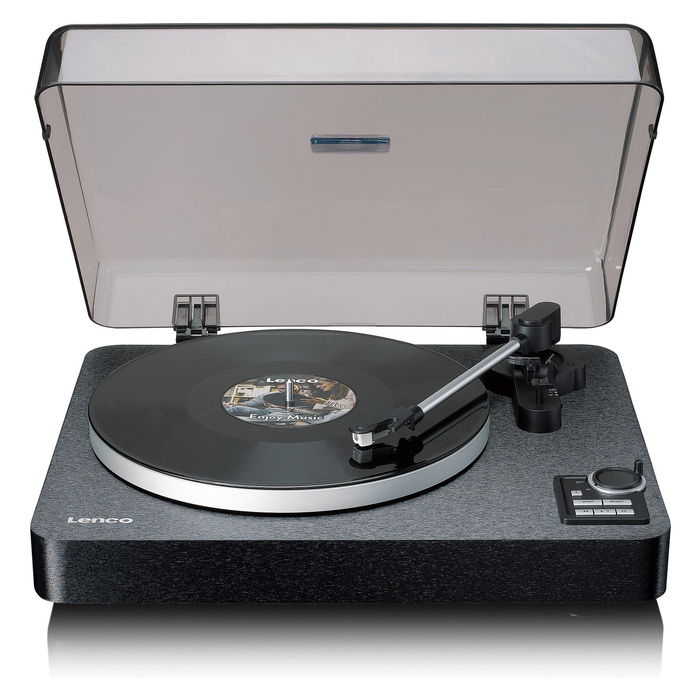 Lenco LBTA-165WD Tocadiscos Automático Negro Madera Metal 33 45 RPM Bluetooth