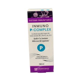 FDB Inmuno P-Complex 150 ml - Jarabe con Propópolis, Vitamina B6 y B12, Miel de Acacia y Aceites Esenciales para el Sistema Inmunitario