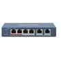 Hikvision DS-3E0106HP-E Switch PoE 4 puertos no gestionable Fast Ethernet