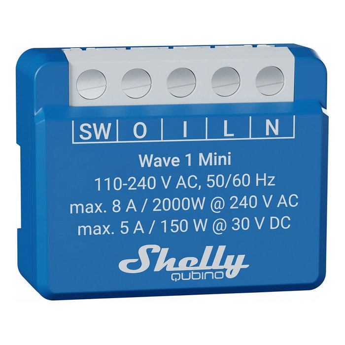 Shelly Wave 1 Mini LR – Interruptor Inteligente Unterputz Z-Wave Shelly Wave 1 Mini LR – Interruptor Inteligente Unterputz Z-Wave