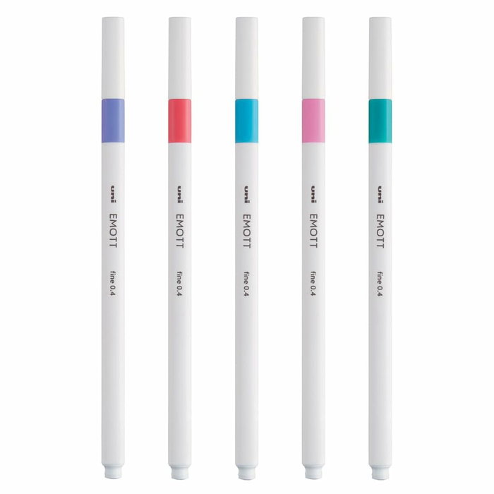 UNI-BALL Emott Fineliner Colores Dulces Estuche de 5 unidades (0,4 mm) UNI-BALL Emott Fineliner Colores Dulces Estuche de 5 unidades (0,4 mm)