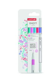 Uni-Ball Emott Rotuladores De Escritura Y Dibujo Colores Dulces Estuche 5 Ud