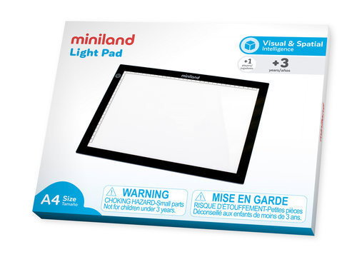 Miniland Mesa de Luz LED A4 Lightpad Negro