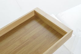 DKD Home Decor Bandeja Basicos Natural Bambu 20 x 4 x 40 cm