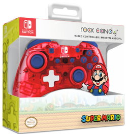 PDP Rock Candy Wired Controller Super Mario Red para Switch