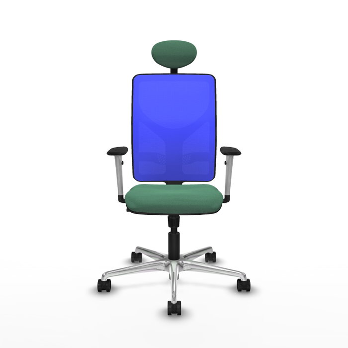 PIQUERAS Y CRESPO Silla de oficina Motilla con mecanismo Sincro, Verde esmeralda y Azul PIQUERAS Y CRESPO Silla de oficina Motilla con mecanismo Sincro, Verde esmeralda y Azul