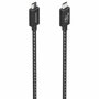Aisens Cable USB4 Gen 3x2 Aluminio 40Gbps 8K@60Hz 240W Negro 0.5m