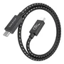 Aisens Cable USB4 Gen 3x2 Aluminio 40Gbps 8K@60Hz 0,5m Negro