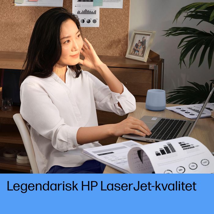 HP LaserJet Tank 1504w Impresora Láser Inalámbrica, Prellenada con Toner Original para 5000 Páginas, 22 ppm, Doble Banda Wi-Fi