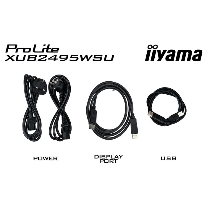 iiyama ProLite XUB2495WSU-B7 Monitor IPS 24.1 pulg 1920x1200 WUXGA 75Hz Negro iiyama ProLite XUB2495WSU-B7 Monitor IPS 24.1 pulg 1920x1200 WUXGA 75Hz Negro