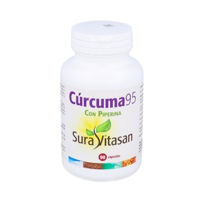 Sura Vitasan Cúrcuma 95 - Extracto de Cúrcuma Longa 95% Curcuminoides, 500 mg por Cápsula, 90 Cápsulas Sura Vitasan Cúrcuma 95 - Extracto de Cúrcuma Longa 95% Curcuminoides, 500 mg por Cápsula, 90 Cápsulas