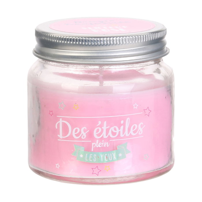 The Candle Factory Mini Tarro Con Vela Aroma Camelia Rosa Tarro Cristal 6.2x6.3cm 13h 70g