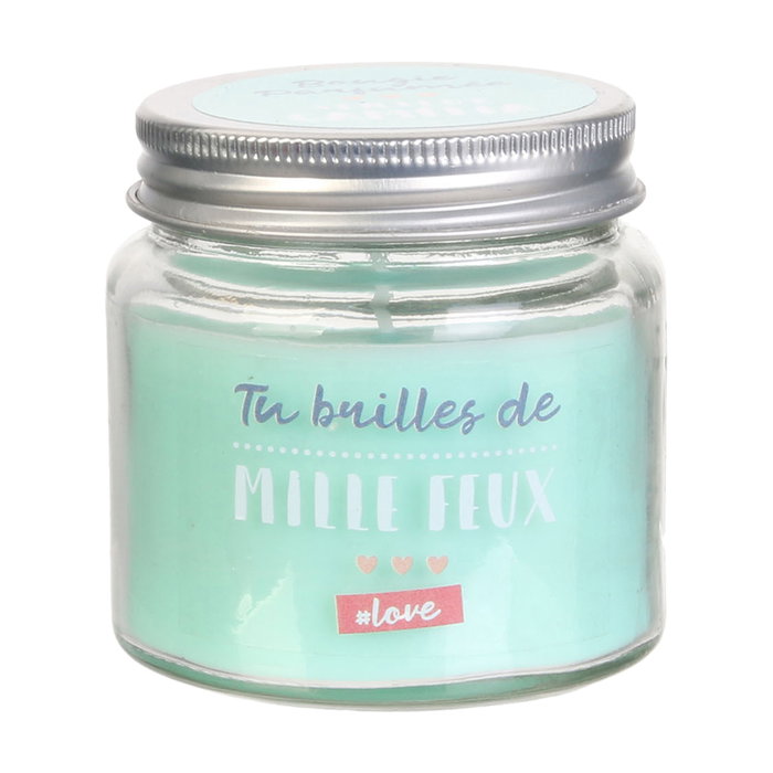 The Candle Factory Mini Tarro Con Vela Aroma Camelia Rosa Tarro Cristal 6.2x6.3cm 13h 70g