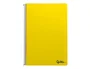 Liderpapel Cuaderno espiral A4 Smart, tapa blanda, 80 hojas, 75gr, cuadro 4mm con margen, color amarillo