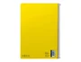 Liderpapel Cuaderno espiral A4 Smart, tapa blanda, 80 hojas, 75gr, cuadro 4mm con margen, color amarillo