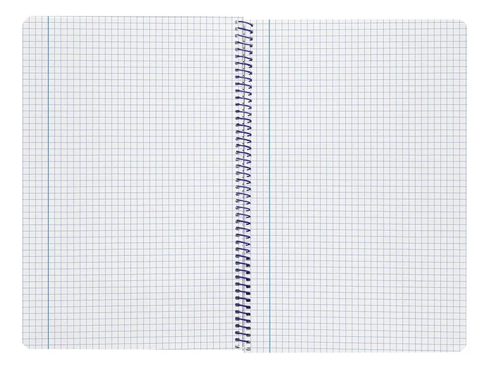 Liderpapel Cuaderno espiral A4 Smart, tapa blanda, 80 hojas, 75gr, cuadro 4mm con margen, color amarillo